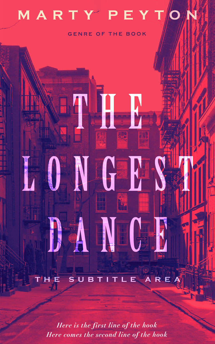 2D view of Brick Red #21753 - Premade Literary Fiction Book Cover