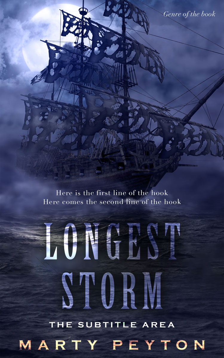 2D view of Mirage #21757 - Premade Action & Adventure Book Cover