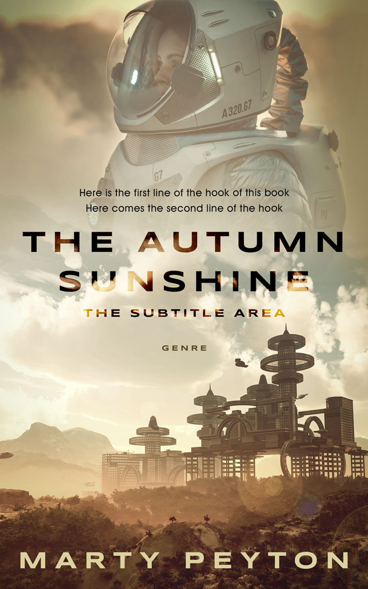 2D view of Hillary #21781 - Premade Science Fiction Book Cover