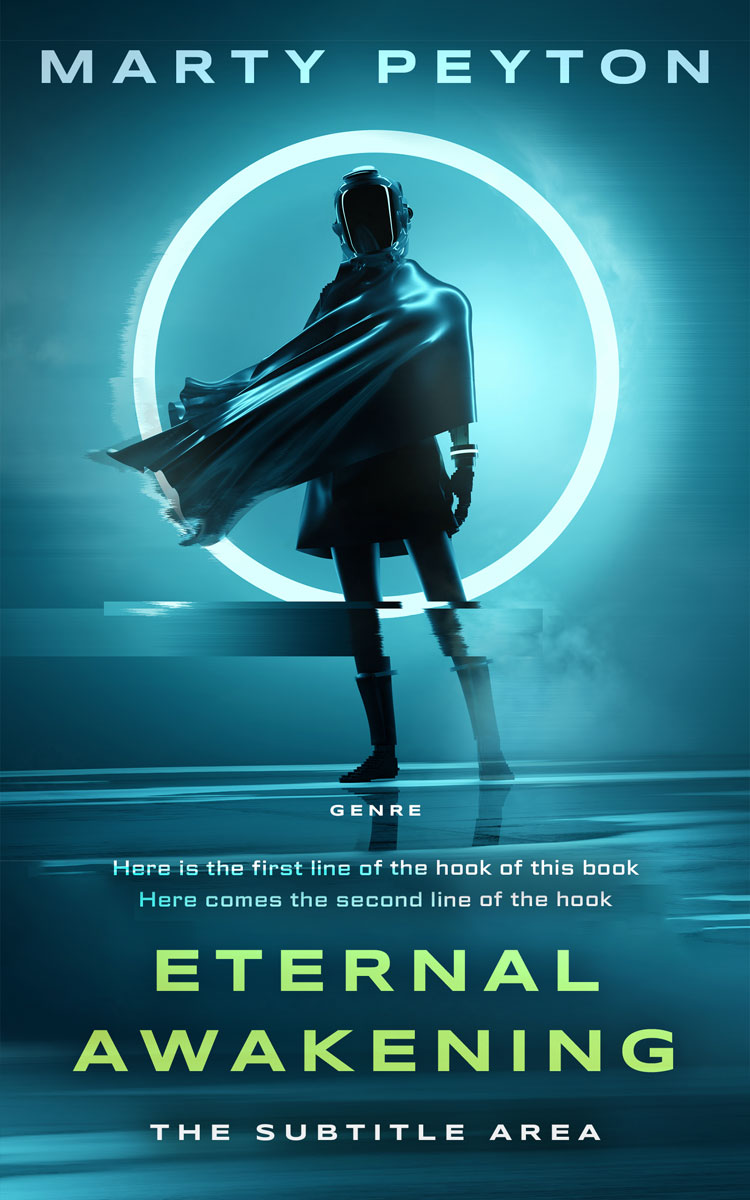 2D view of Premade Science Fiction Book Cover - Blumine