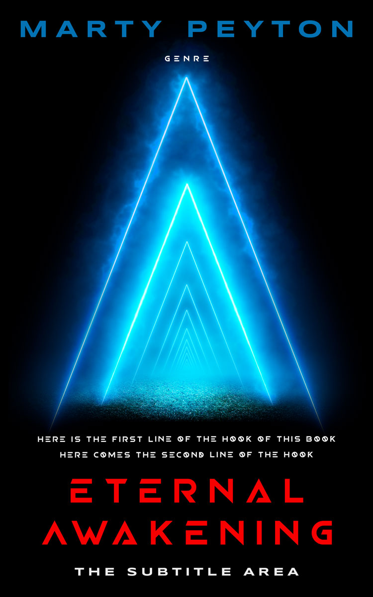 2D view of Premade Science Fiction Book Cover - Ebony