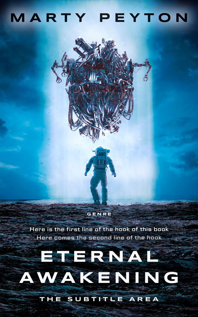 2D view of Premade Science Fiction Book Cover - Link Water