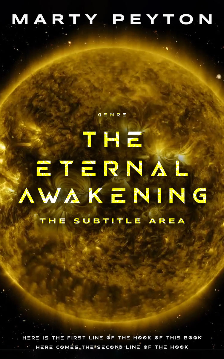 2D view of Dark Ebony #21790 - Premade Science Fiction Book Cover