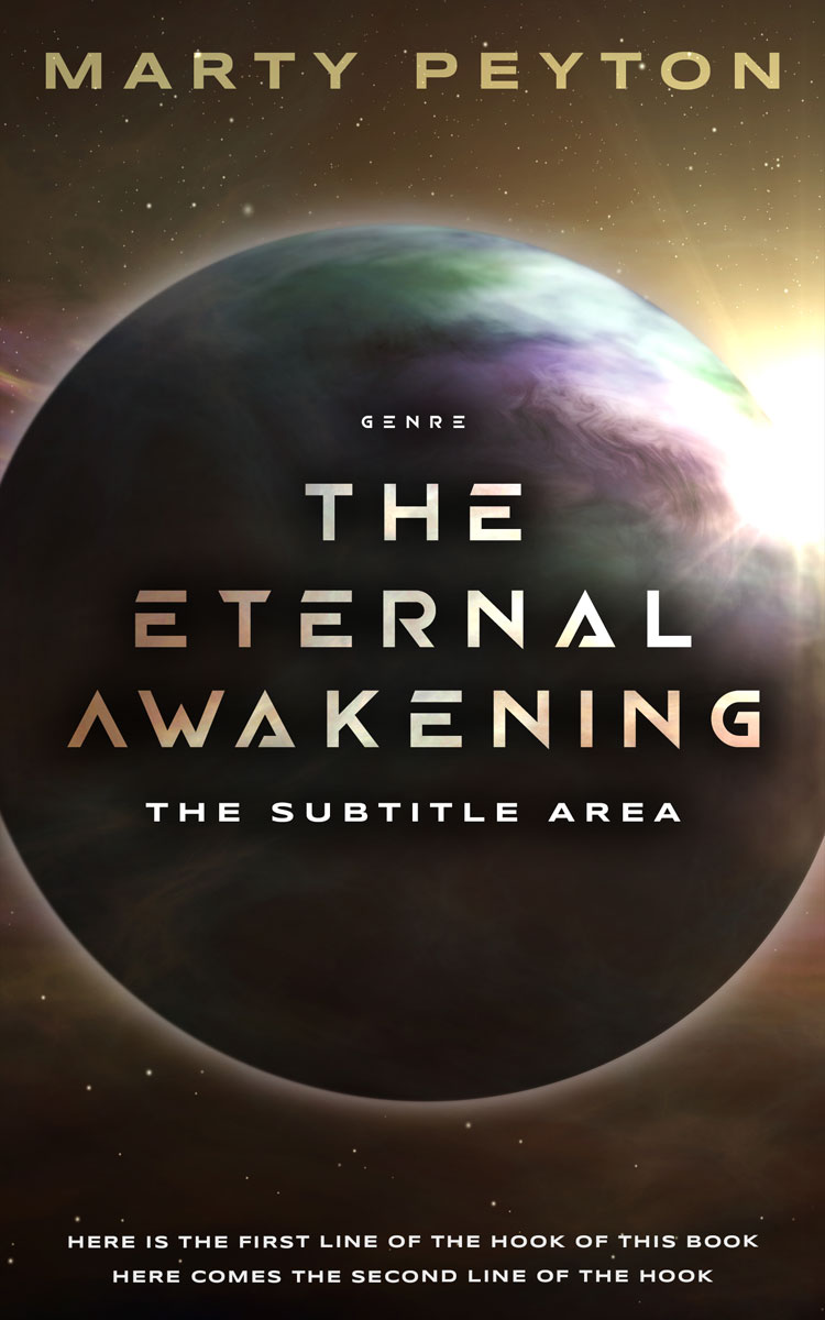 2D view of Premade Science Fiction Book Cover - Zeus