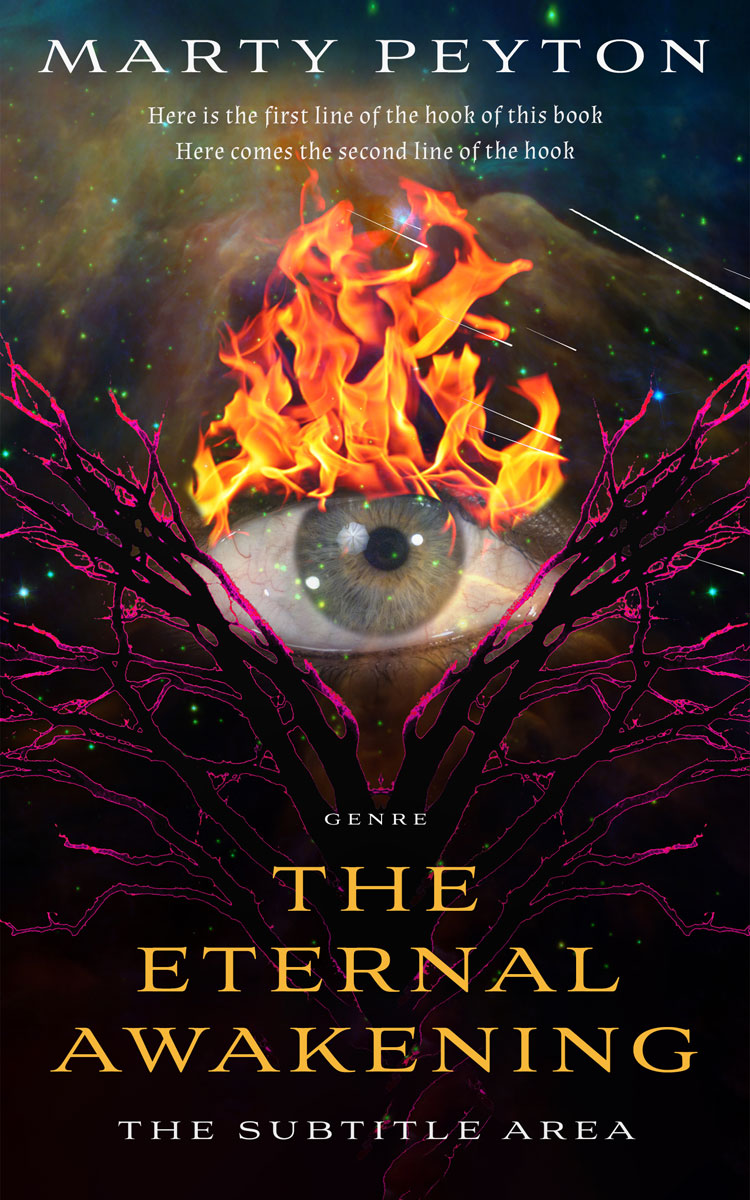 2D view of Japonica #21798 - Premade Surreal Book Cover