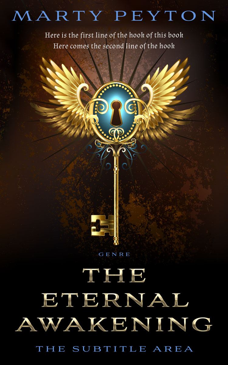 2D view of Eternity #21800 - Premade Fantasy Book Cover