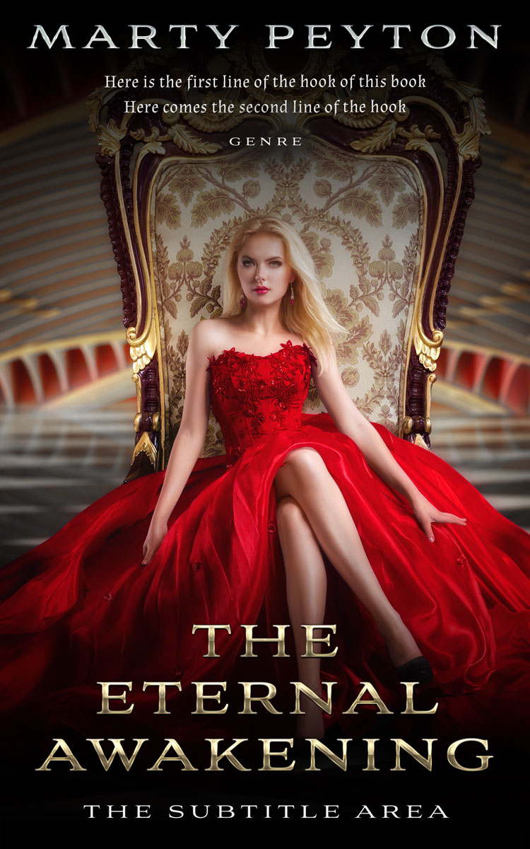 2D view of Contessa #21802 - Premade Fantasy Book Cover