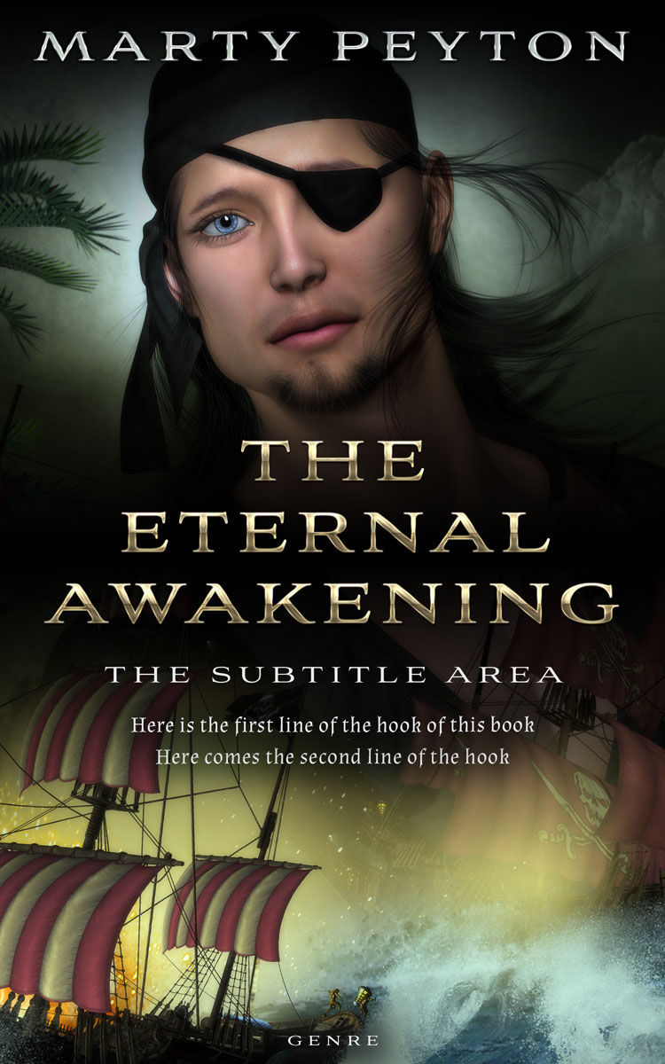 2D view of Hillary #21803 - Premade Historical Book Cover