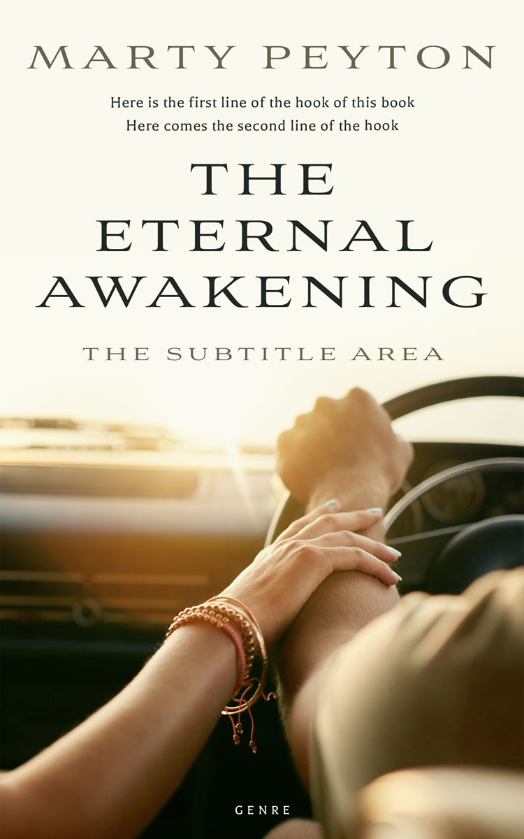 2D view of Premade Romance Book Cover - Ecru White