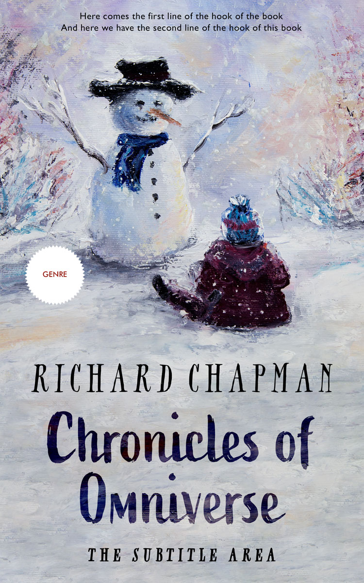 2D view of Premade Children's Book Cover - French Gray