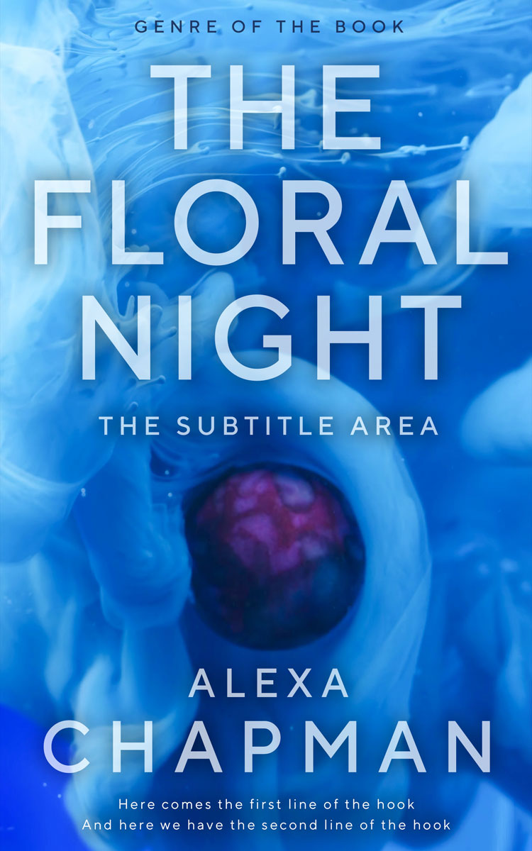 2D view of Premade Fantasy Book Cover - Denim