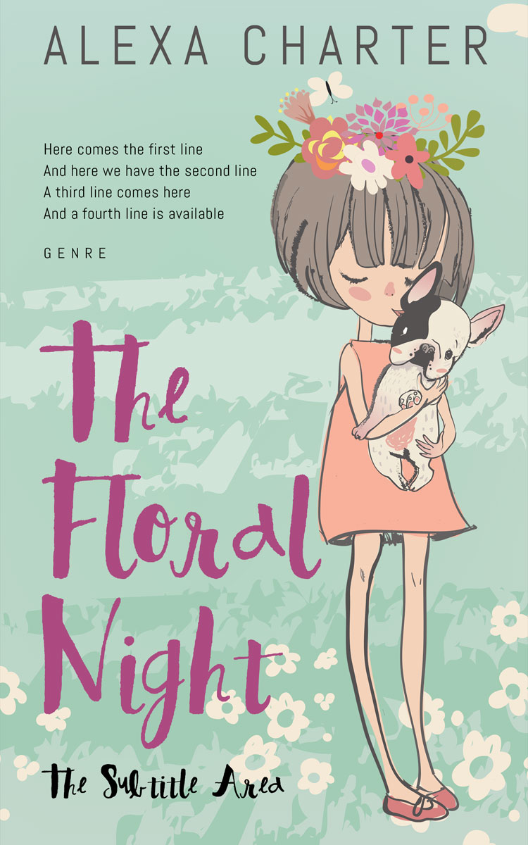 2D view of Powder Ash #21901 - Premade Teen & Young Adult Book Cover