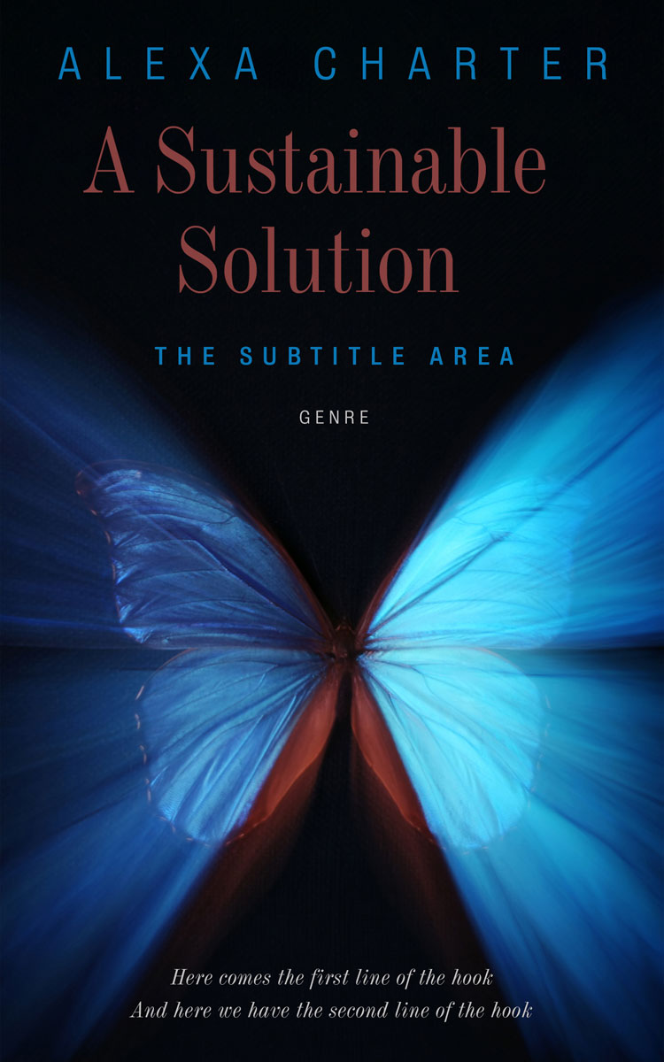 2D view of Premade Nature Book Cover - Boston Blue