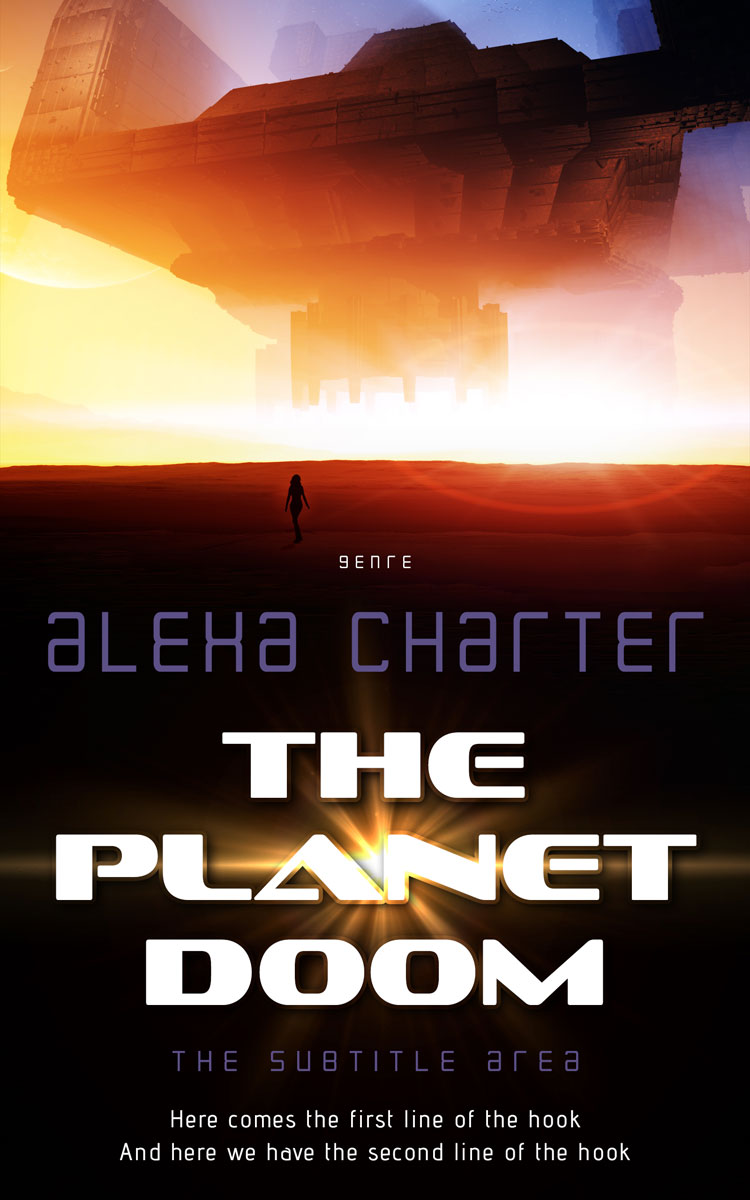 2D view of Crowshead #21959 - Premade Science Fiction Book Cover