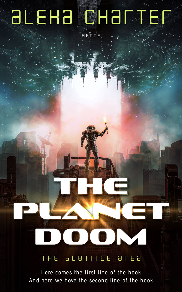 2D view of Shark #21961 - Premade Science Fiction Book Cover