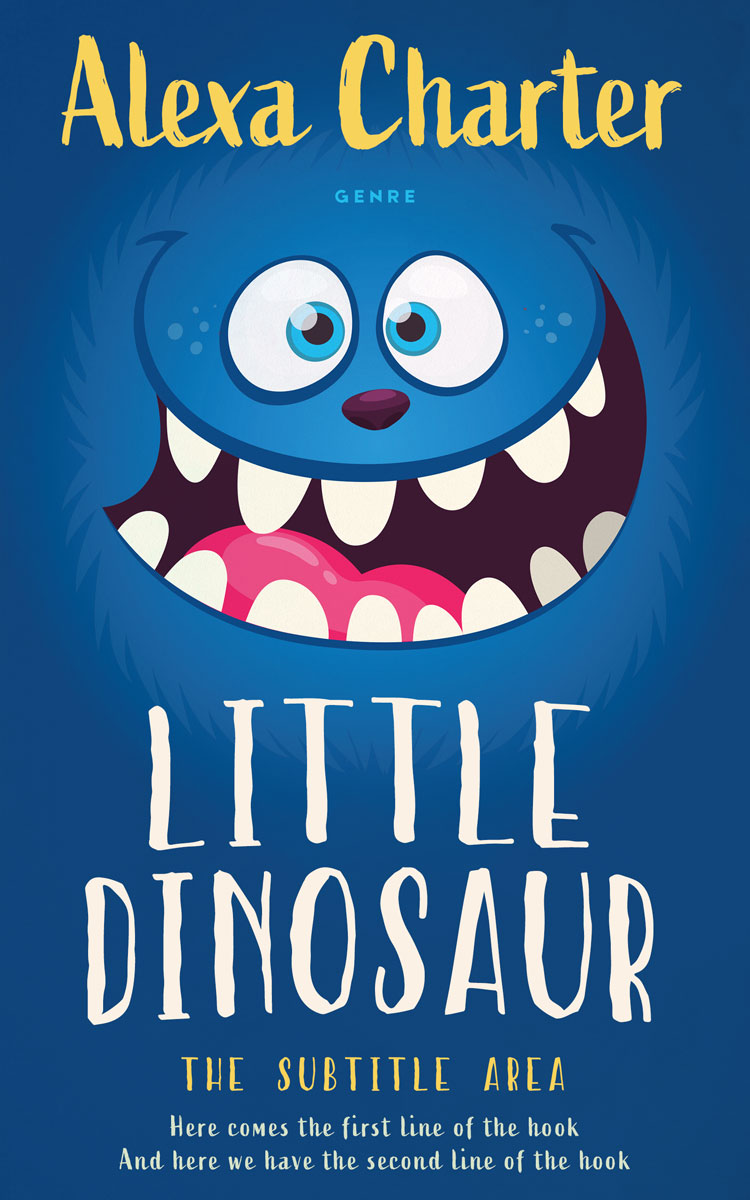 2D view of Tory Blue #21969 - Premade Children's Book Cover