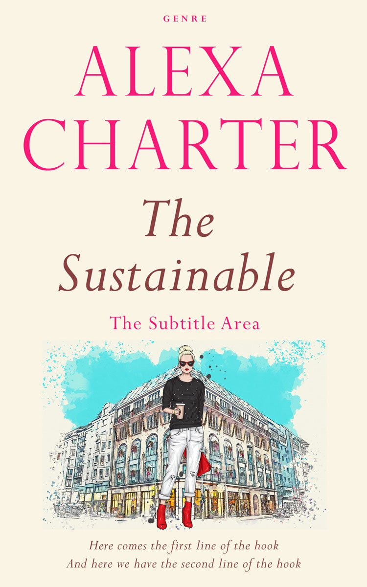 2D view of White Linen #21979 - Premade Abstract Book Cover