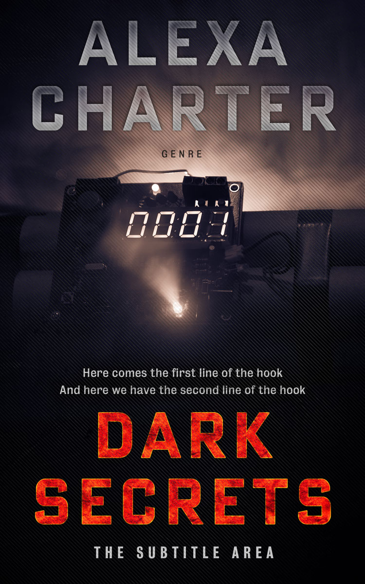 2D view of Premade Mystery & Thriller & Suspense Book Cover - Cinder