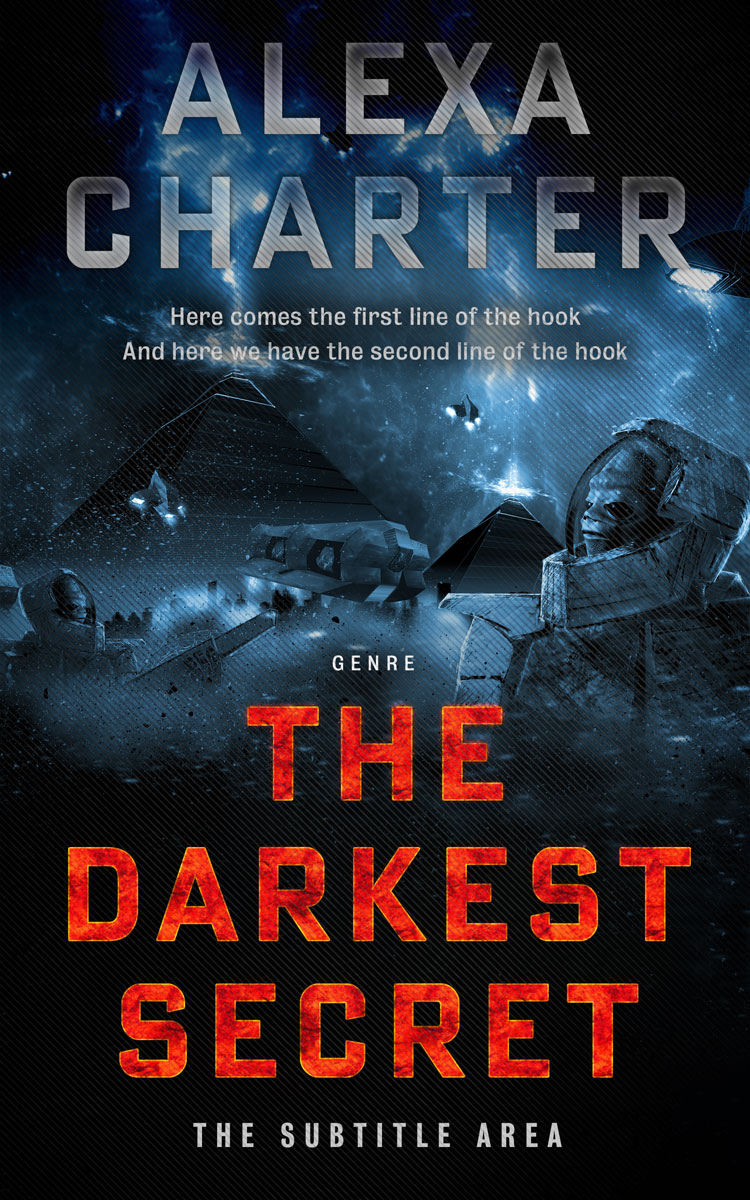 2D view of Premade Science Fiction Book Cover - Bunker