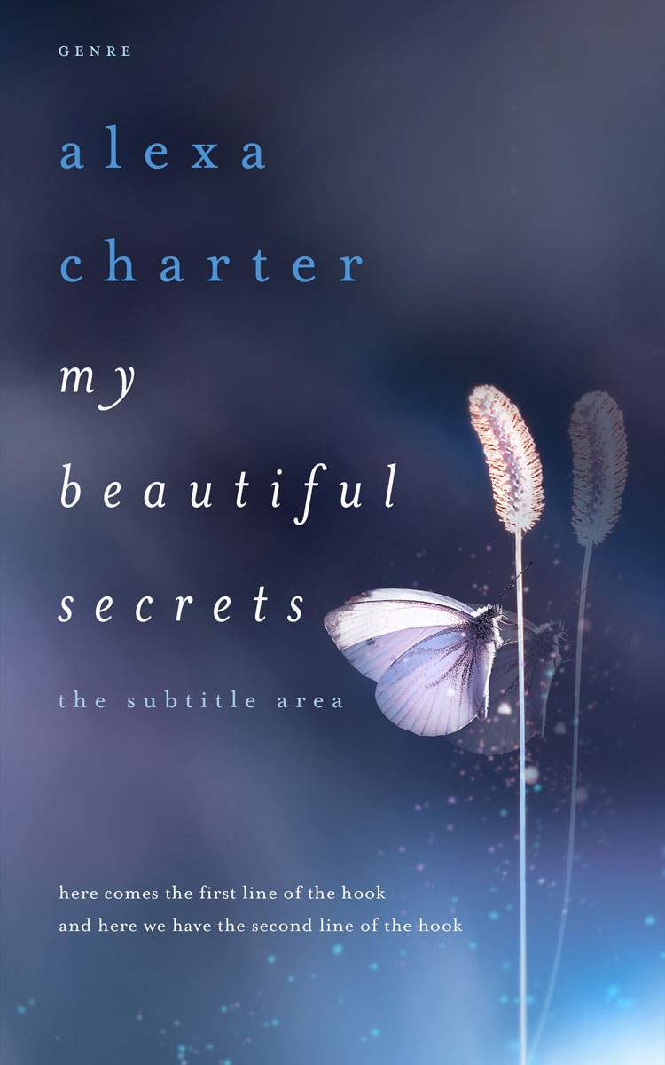 2D view of Oxford Blue #22075 - Premade Fantasy Book Cover