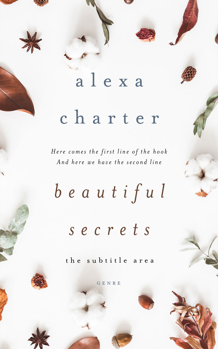 2D view of Premade Poetry Book Cover - Desert Storm