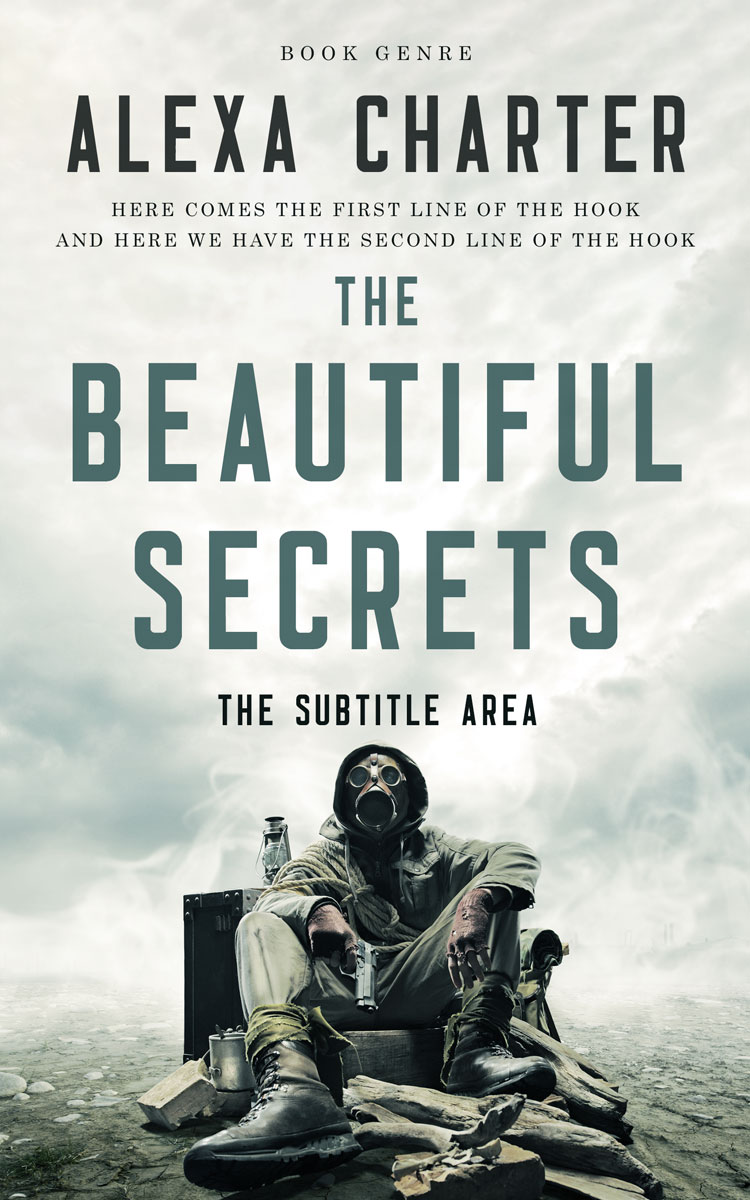 2D view of Premade Apocalyptica Book Cover - Outer Space