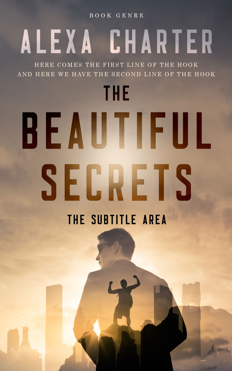 2D view of Donkey Brown #22119 - Premade Business Book Cover