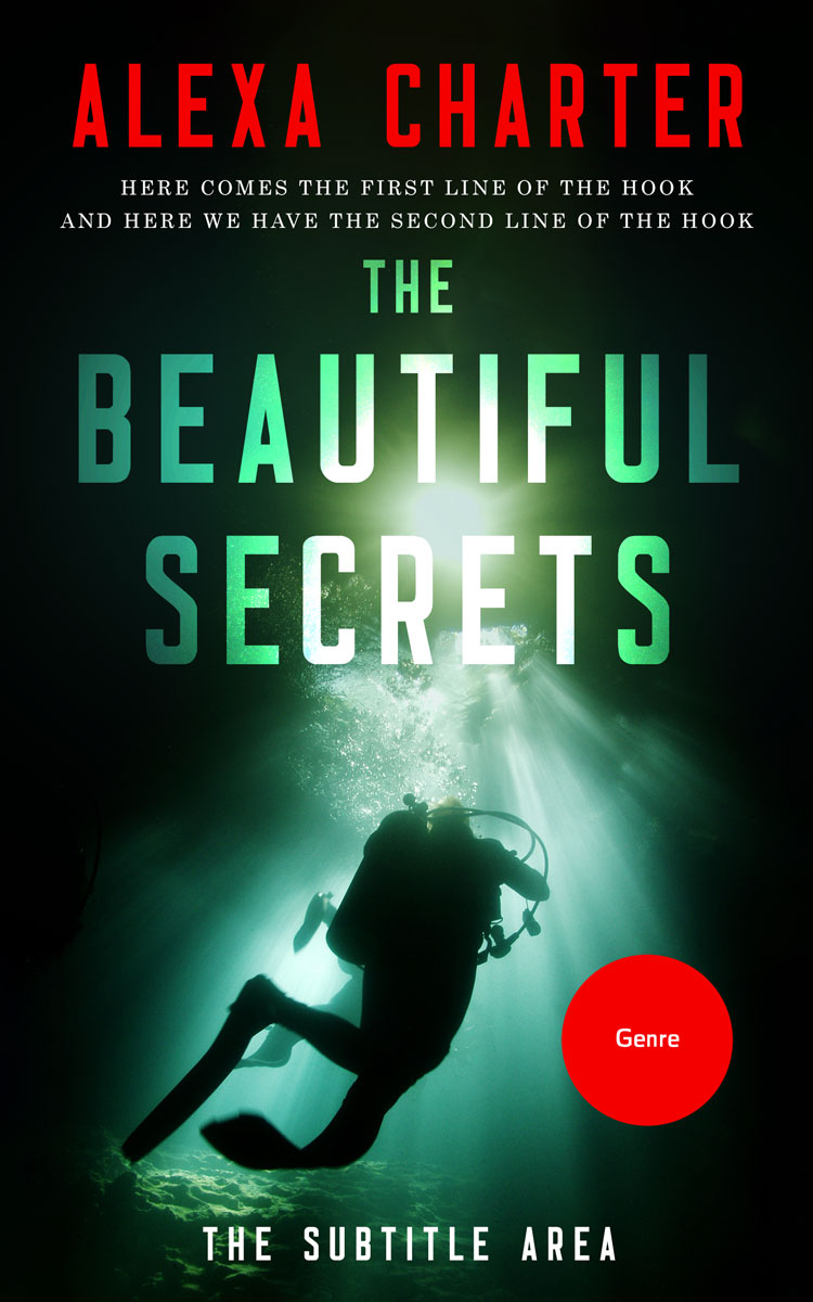 2D view of Premade Action & Adventure Book Cover - Black Bean