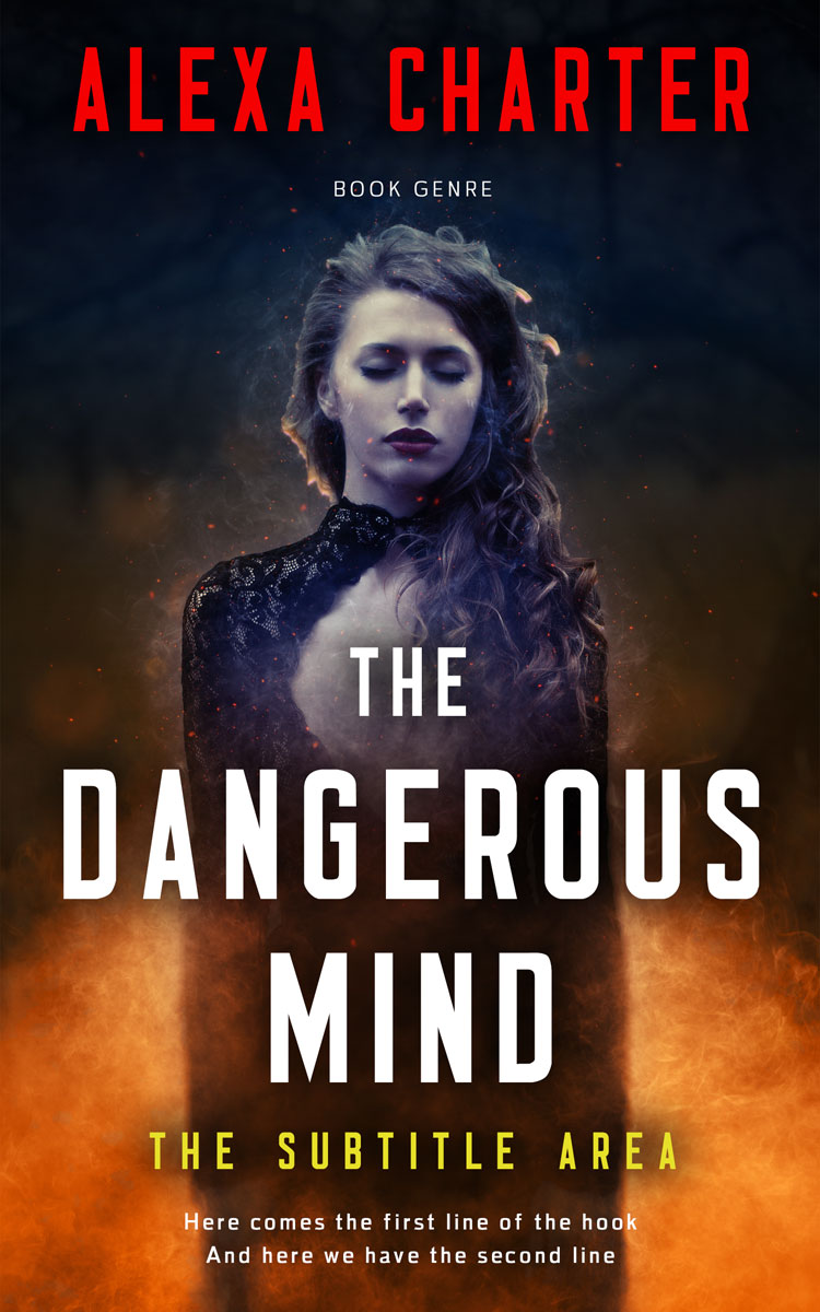 2D view of Thunder #22132 - Premade Fantasy Book Cover