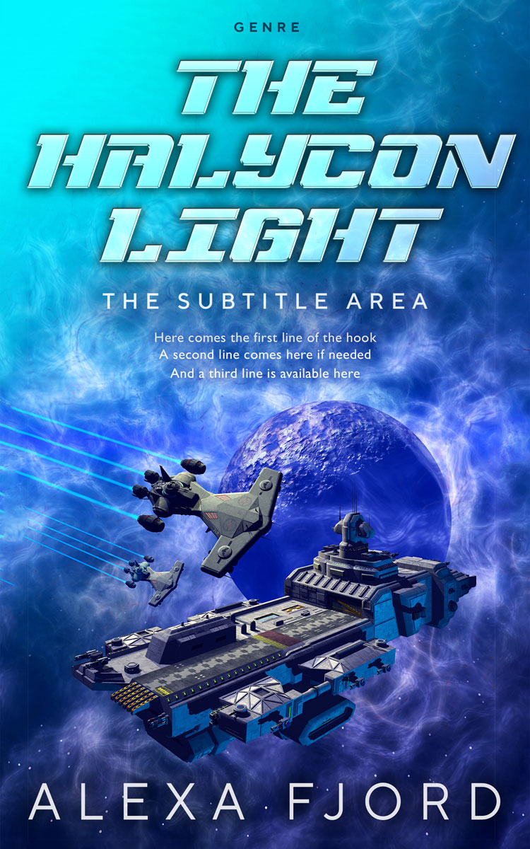 2D view of Premade Science Fiction Book Cover - St Tropaz