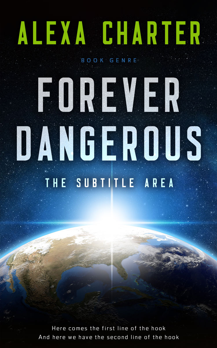 2D view of Powder Ash #22141 - Premade Science Fiction Book Cover