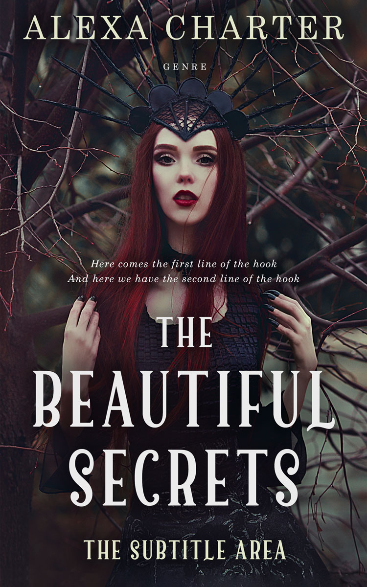 2D view of Thunder #22160 - Premade Fantasy Book Cover