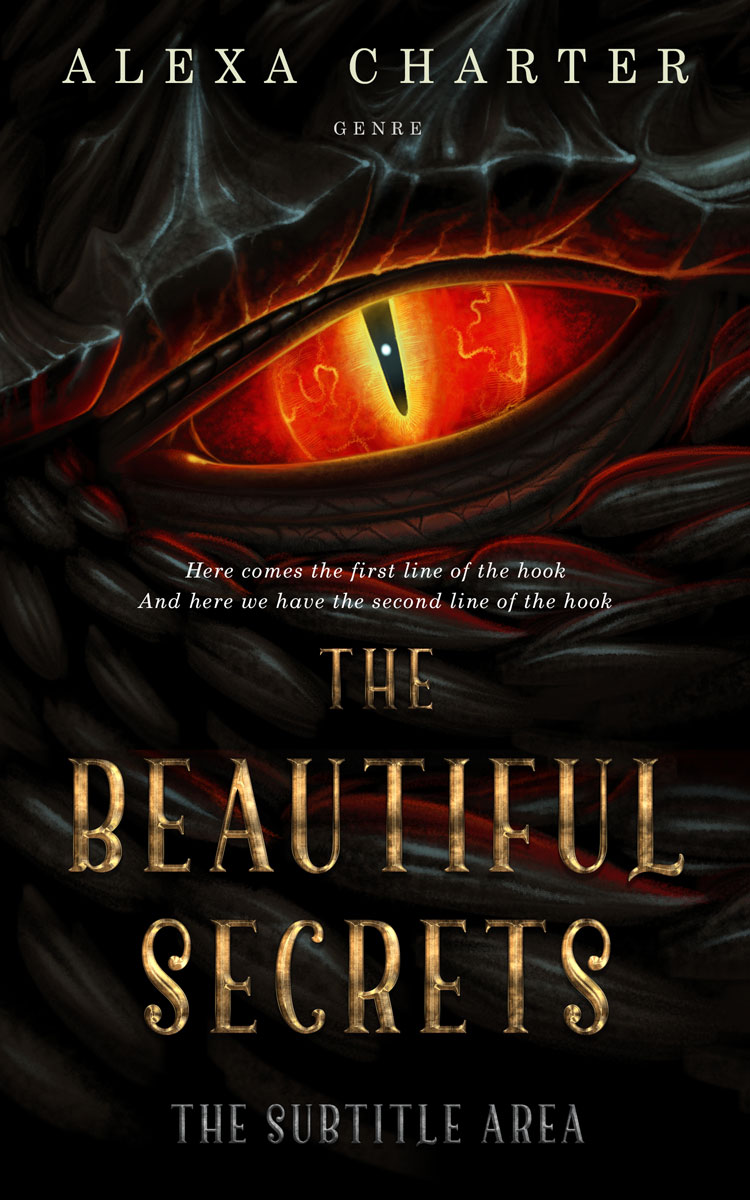 2D view of Night Rider #22164 - Premade Fantasy Book Cover