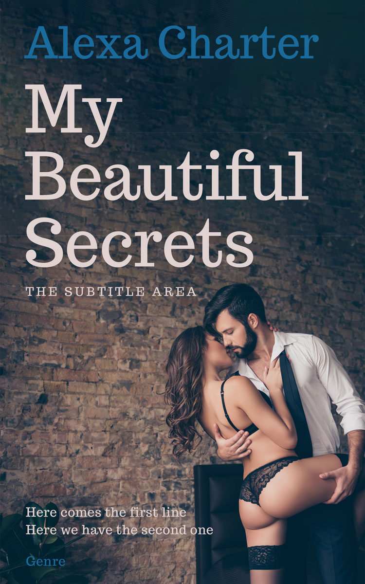 2D view of Premade Erotica Book Cover - Ebony Clay