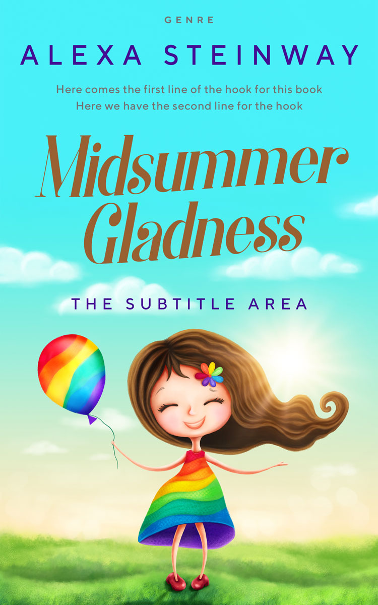 2D view of Double Spanish White #22248 - Premade Children's Book Cover