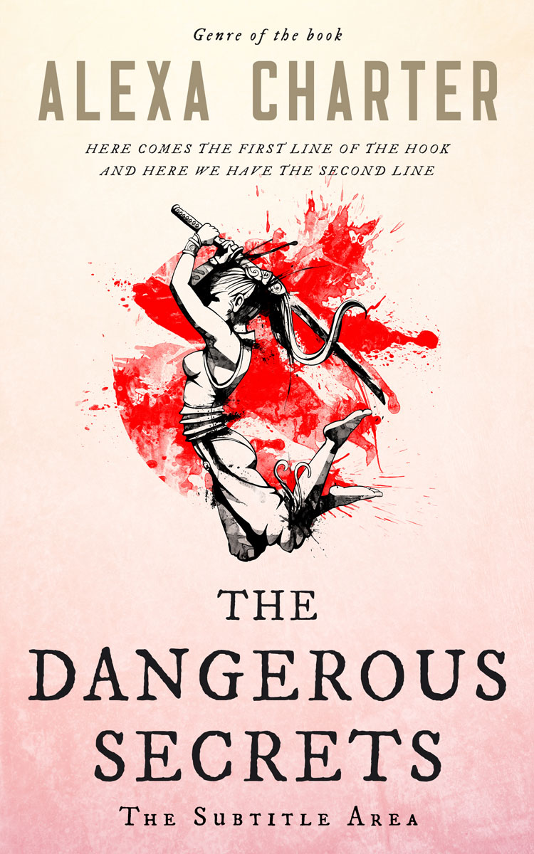 2D view of Linen #22275 - Premade Fantasy Book Cover