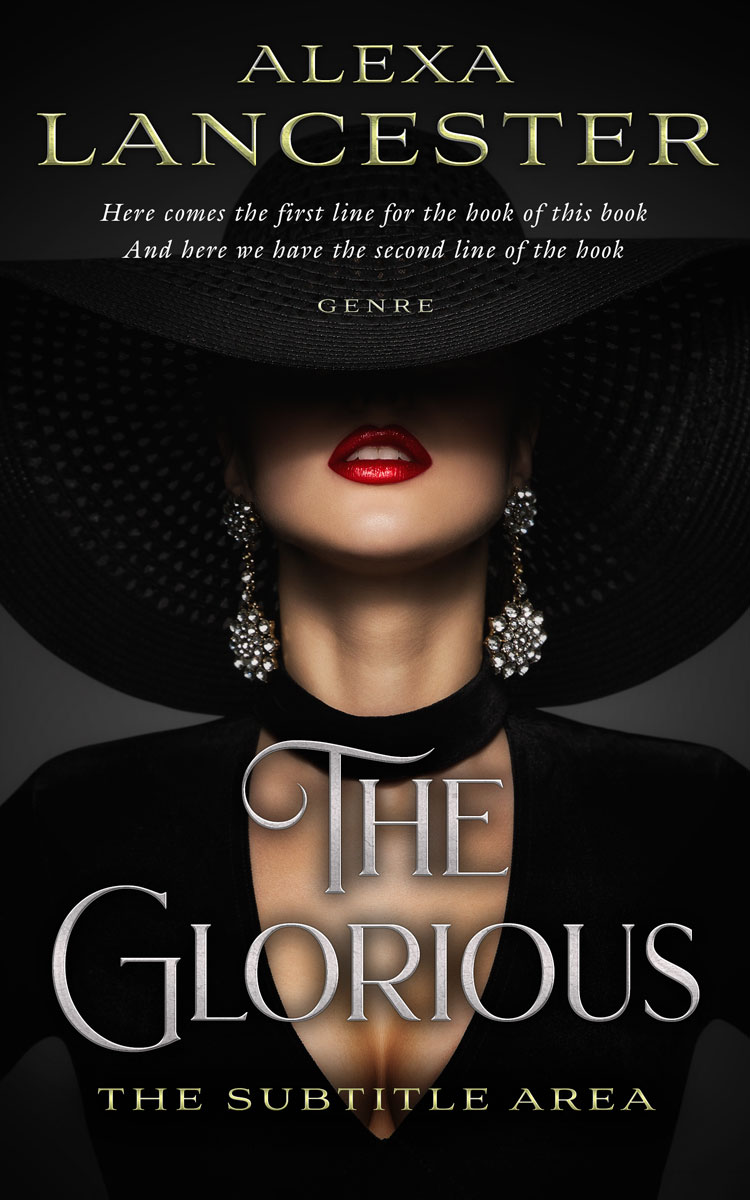 2D view of Premade Chick Lit Book Cover - Cod Gray