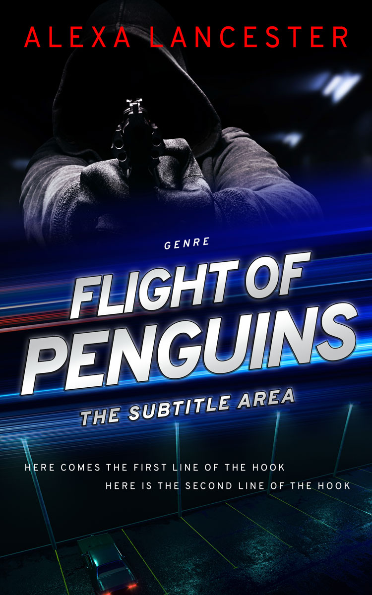 2D view of Premade Science Fiction Book Cover - Ebony