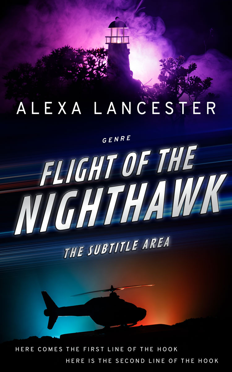 2D view of Ebony #22297 - Premade Fantasy Book Cover