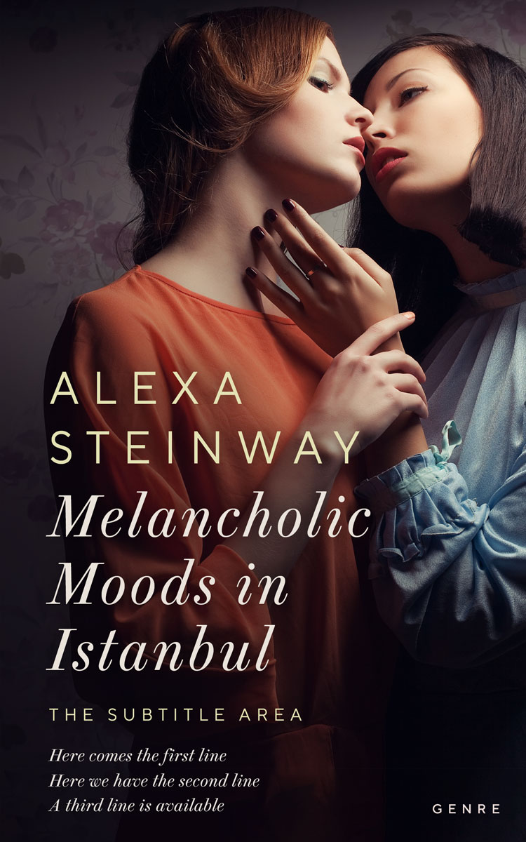 2D view of Cocoa Brown #22314 - Premade Romance Book Cover