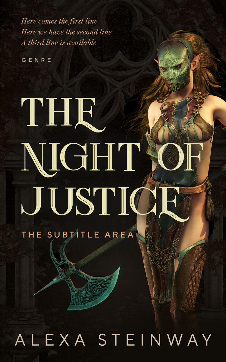 2D view of Zeus #22333 - Premade Fantasy Book Cover