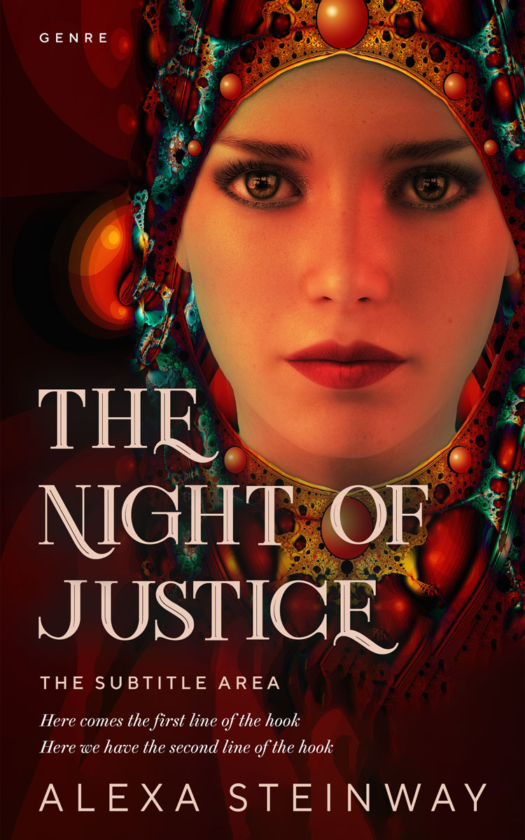 2D view of Raw Sienna #22340 - Premade Fantasy Book Cover