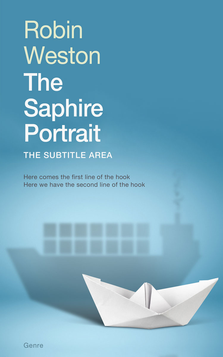 2D view of Hippie Blue #22423 - Premade Business Book Cover