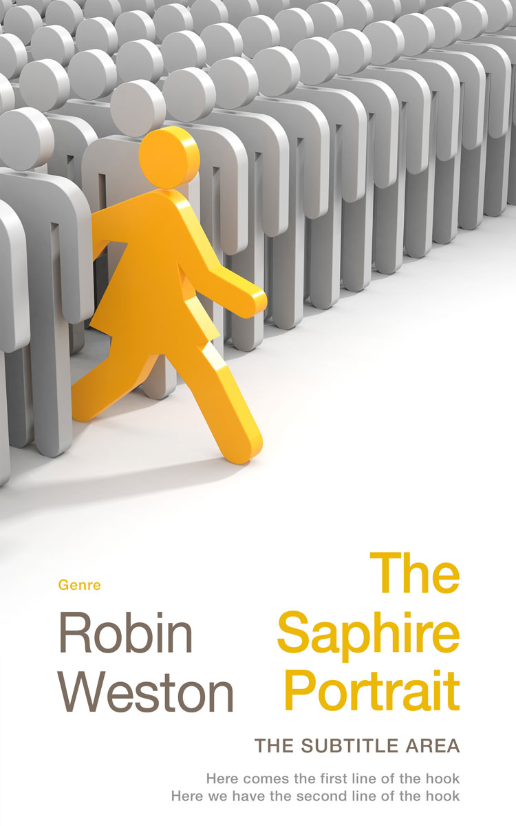 2D view of Gray Nickel #22428 - Premade Business Book Cover