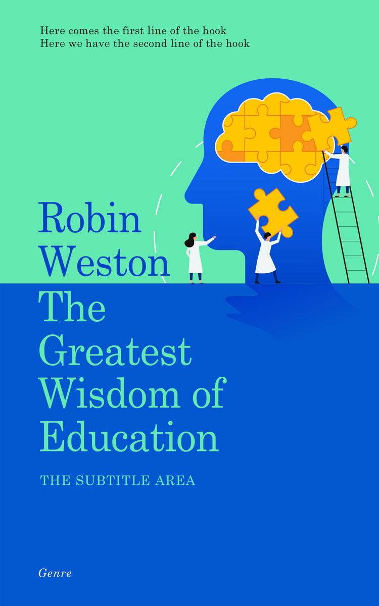 2D view of Science Blue #22459 - Premade Health & Mind & Body Book Cover