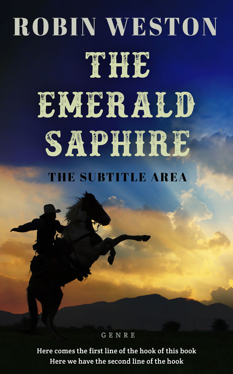 2D view of Premade Action & Adventure Book Cover - Sorrell Brown