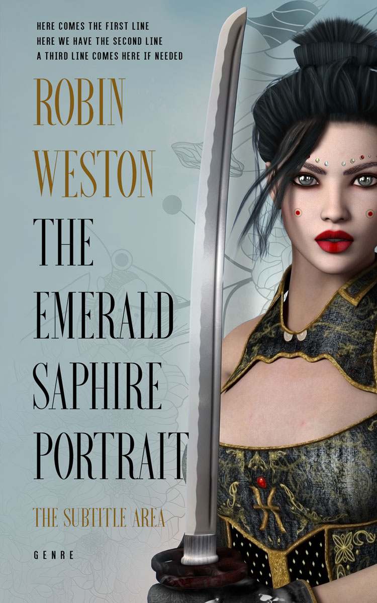 2D view of Premade Fantasy Book Cover - Edward