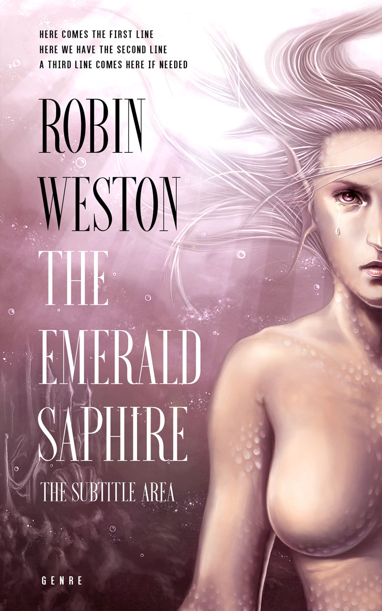 2D view of Blossom #22511 - Premade Fantasy Book Cover