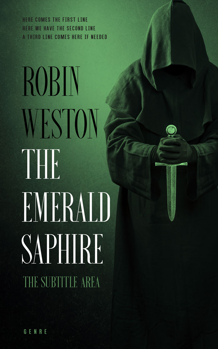 2D view of Racing Green #22514 - Premade Fantasy Book Cover