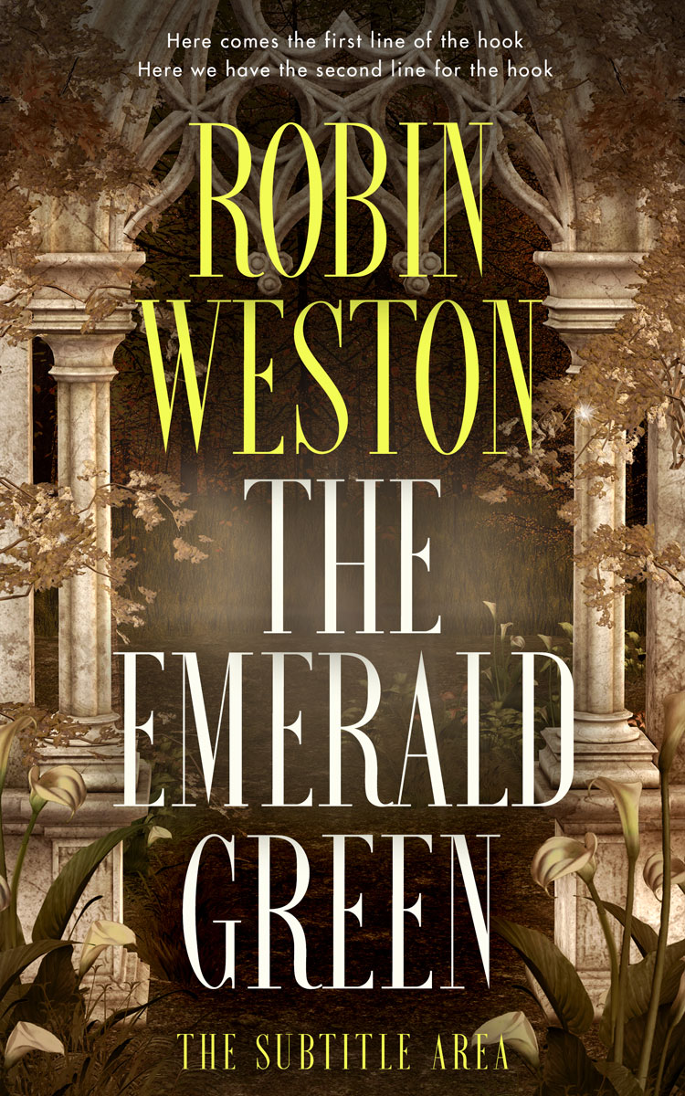 2D view of Black Marlin #22527 - Premade Fantasy Book Cover